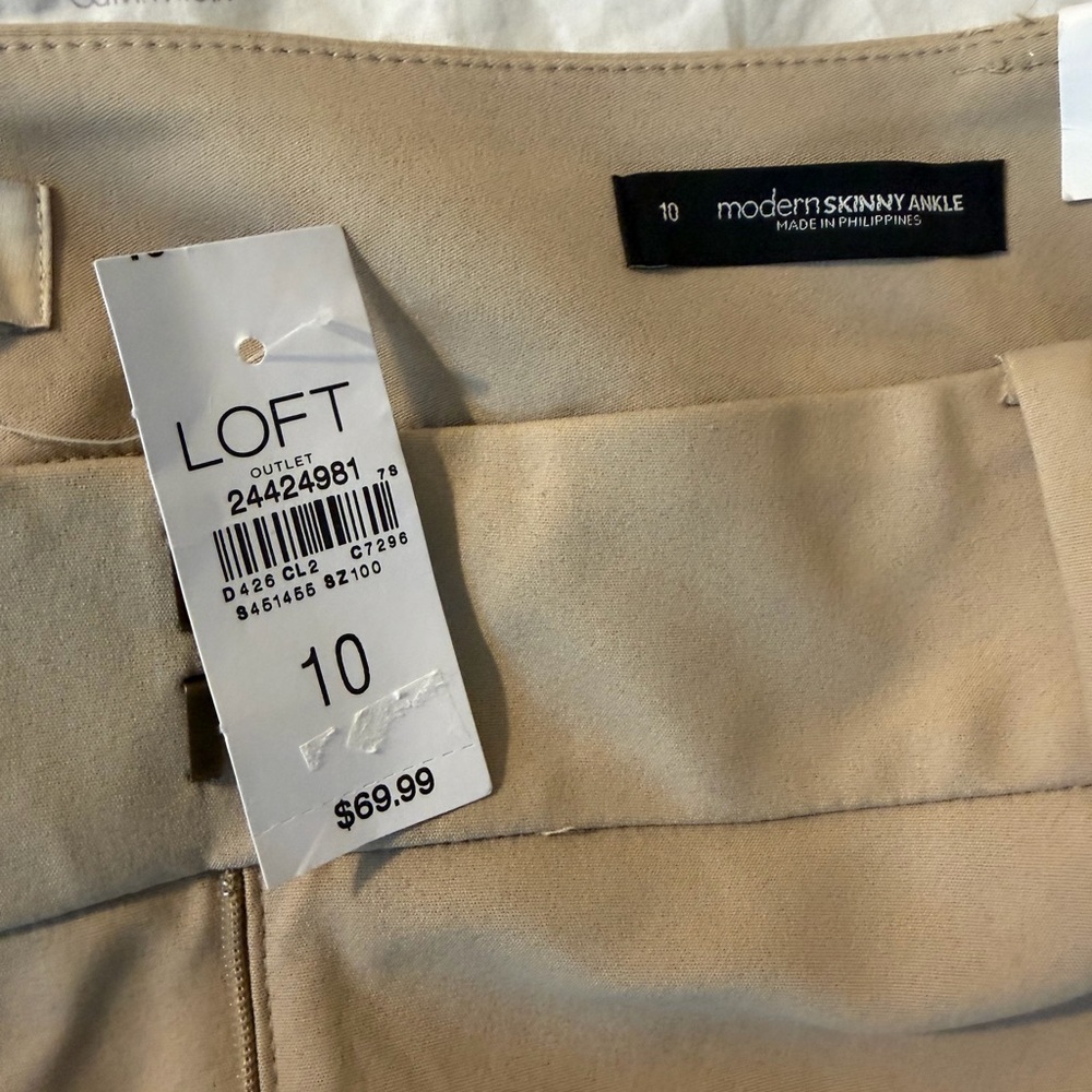 LOFT Modern Skinny Ankle Women’s Dress Pants Size 10 NWT - Picture 2 of 3